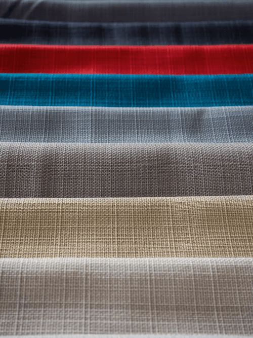 Rolled fabric textures
